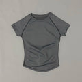 Camiseta Fitness Feminina Seamless Manga Curta