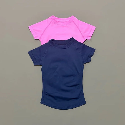 Camiseta Fitness Feminina Seamless Manga Curta