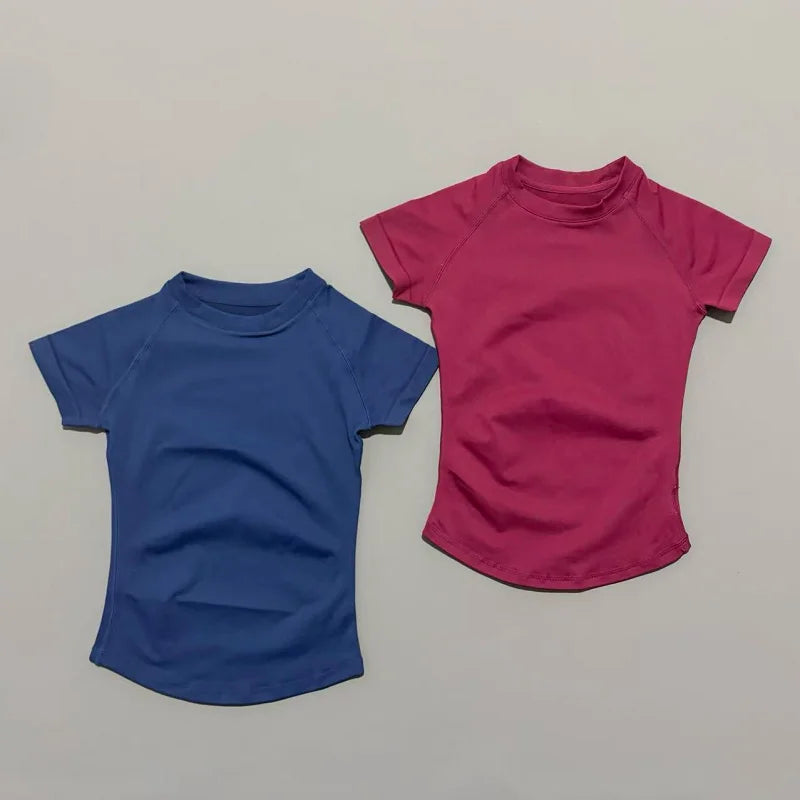 Camiseta Fitness Feminina Seamless Manga Curta